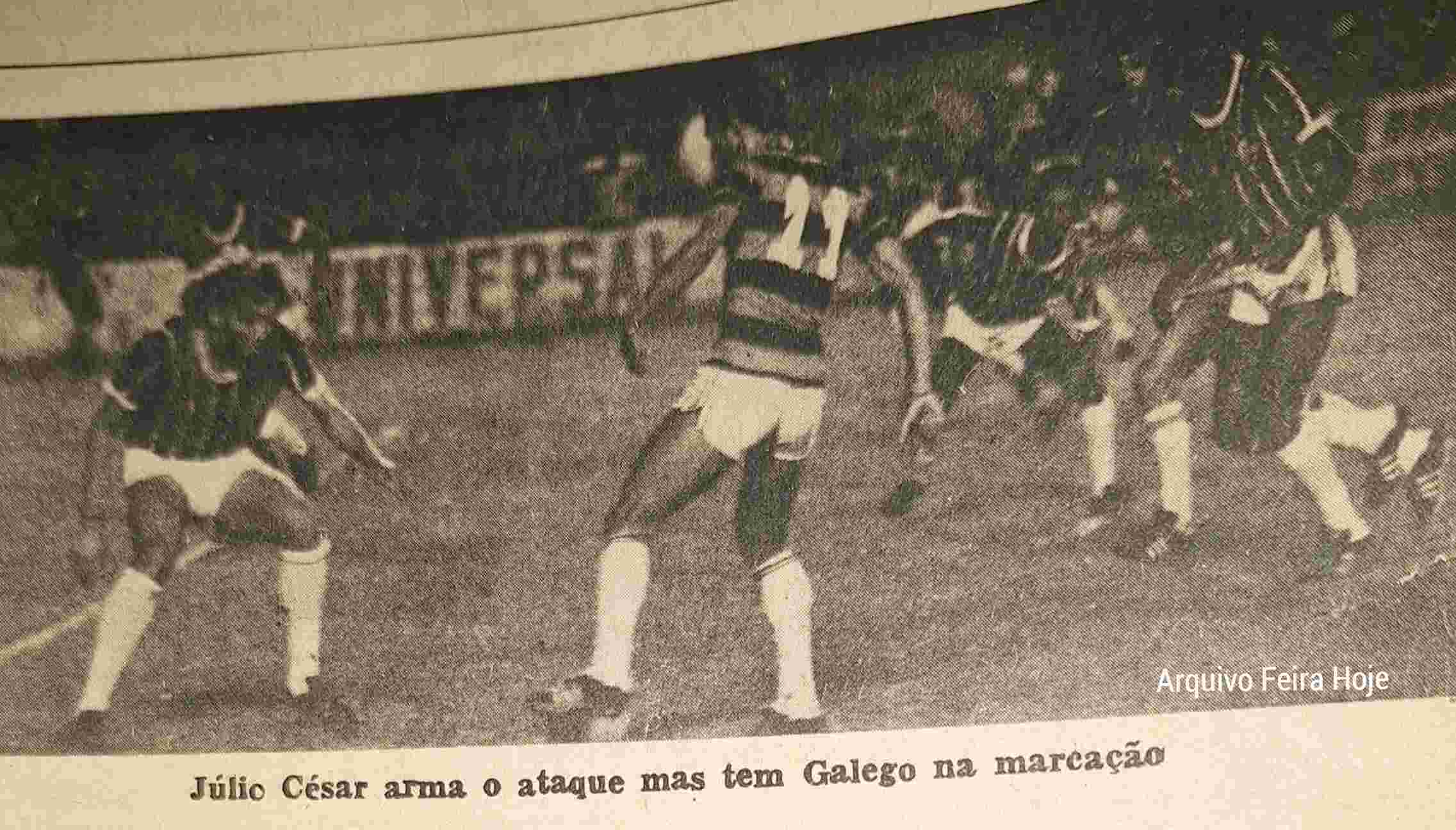 Zico em Feira de Santana no Joia da Princesa 1979 Amistoso Fluminense 0 x 2 Flamengo 2 de Fevereiro de 1979 Arquivo Feira Hoje