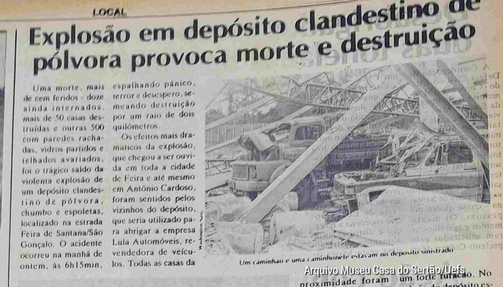 O dia em que o Exército sitiou o Tomba Tragédia de 26 de dezembro de 1989 destruiu casas, deixou feridos, provocou mortes e colocou Feira de Santana no noticiário nacional e internacional.