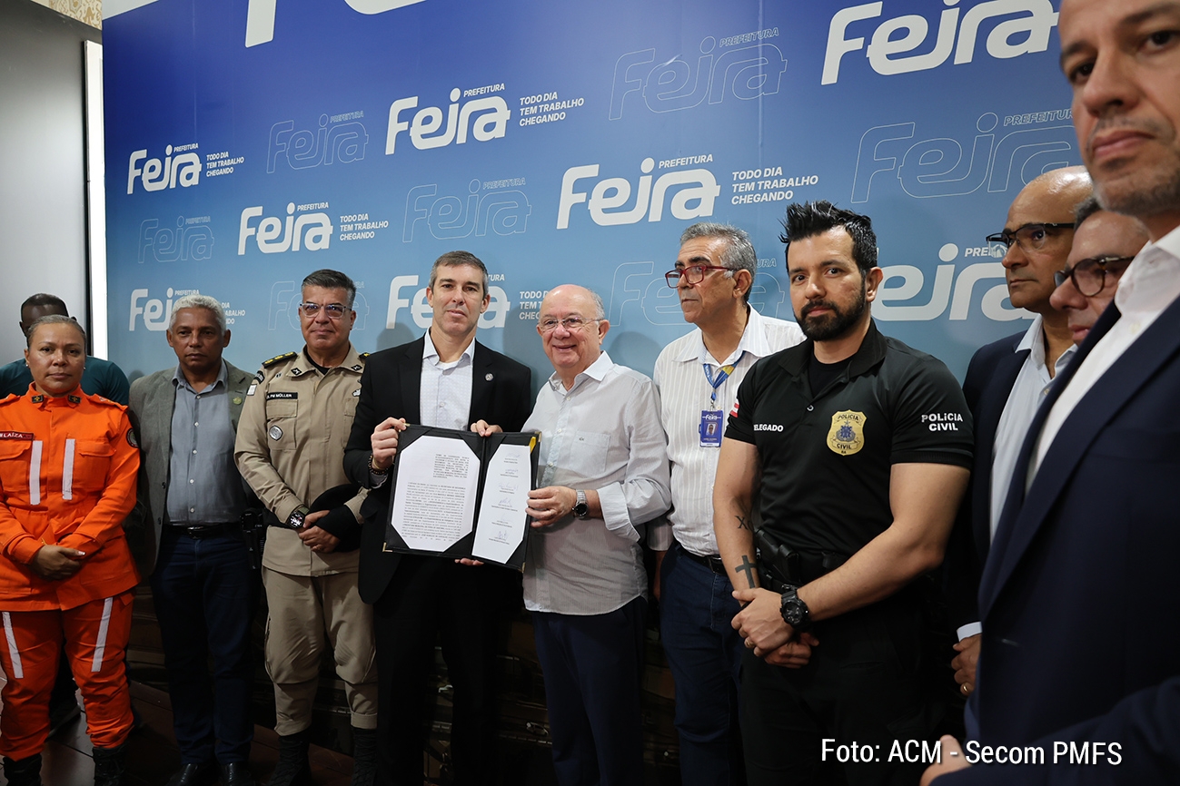 Feira de Santana passa a integrar rede estadual de videomonitoramento Parceria entre Prefeitura e Governo da Bahia amplia integração tecnológica para reforçar a segurança pública no município