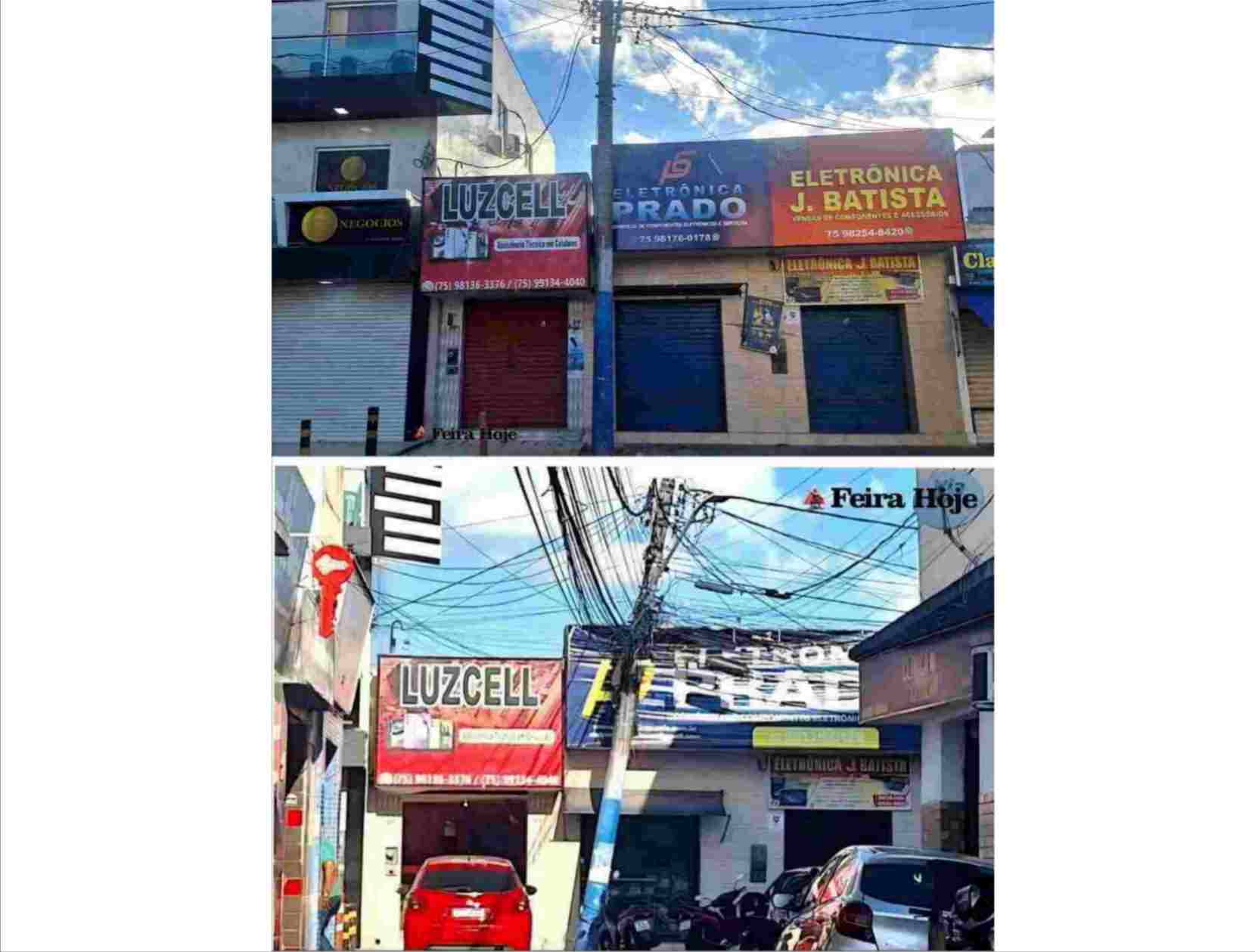 Depois de inúmeros alertas do Feira Hoje, Coelba corrige poste inclinado no centro de Feira Estrutura na Rua João Alves da Costa (Rua dos Contabilistas / Beco de Miguel das Ervas), preocupava moradores e comerciantes há décadas e virou símbolo de insegurança e descaso