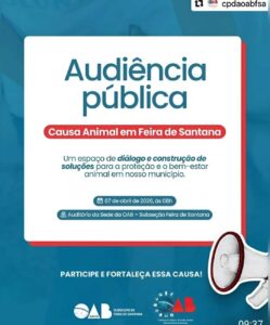 Causa Animal OAB Feira abril 2026