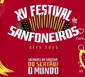 Festival de Sanfoneiros de Feira terá artistas de cinco estados brasileiros no novo Teatro da Uefs Evento promovido pelo Cuca/Uefs chega à 15ª edição no dia 22 de maio (sexta-feira), abre o calendário junino de Feira de Santana e reúne música, gastronomia, economia criativa e transmissão ao vivo pela internet