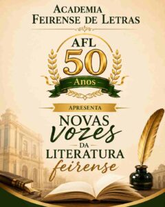 Após sucesso de coletânea, AFL confirma novo concurso literário para estudantes A Academia Feirense de Letras (AFL) realizará uma nova edição do Concurso de Contos, Crônicas e Poesias voltado a estudantes do Ensino Médio. A decisão foi aprovada pela direção da Instituição durante reunião realizada na última terça-feira (26), impulsionada pela repercussão positiva do concurso de 2025 e pelo êxito do lançamento da coletânea ‘Metamorfose do Agora: vozes que estreiam’, ocorrido neste ano no Centro de Cultura Maestro Miro, em Feira de Santana.