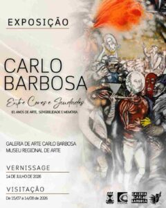 Exposição celebra os 81 anos de Carlo Barbosa e reúne obras inéditasMostra aberta nesta terça-feira no Cuca apresenta trabalhos do acervo do Museu Regional de Arte e revisita a trajetória de um dos principais artistas plásticos feirenses